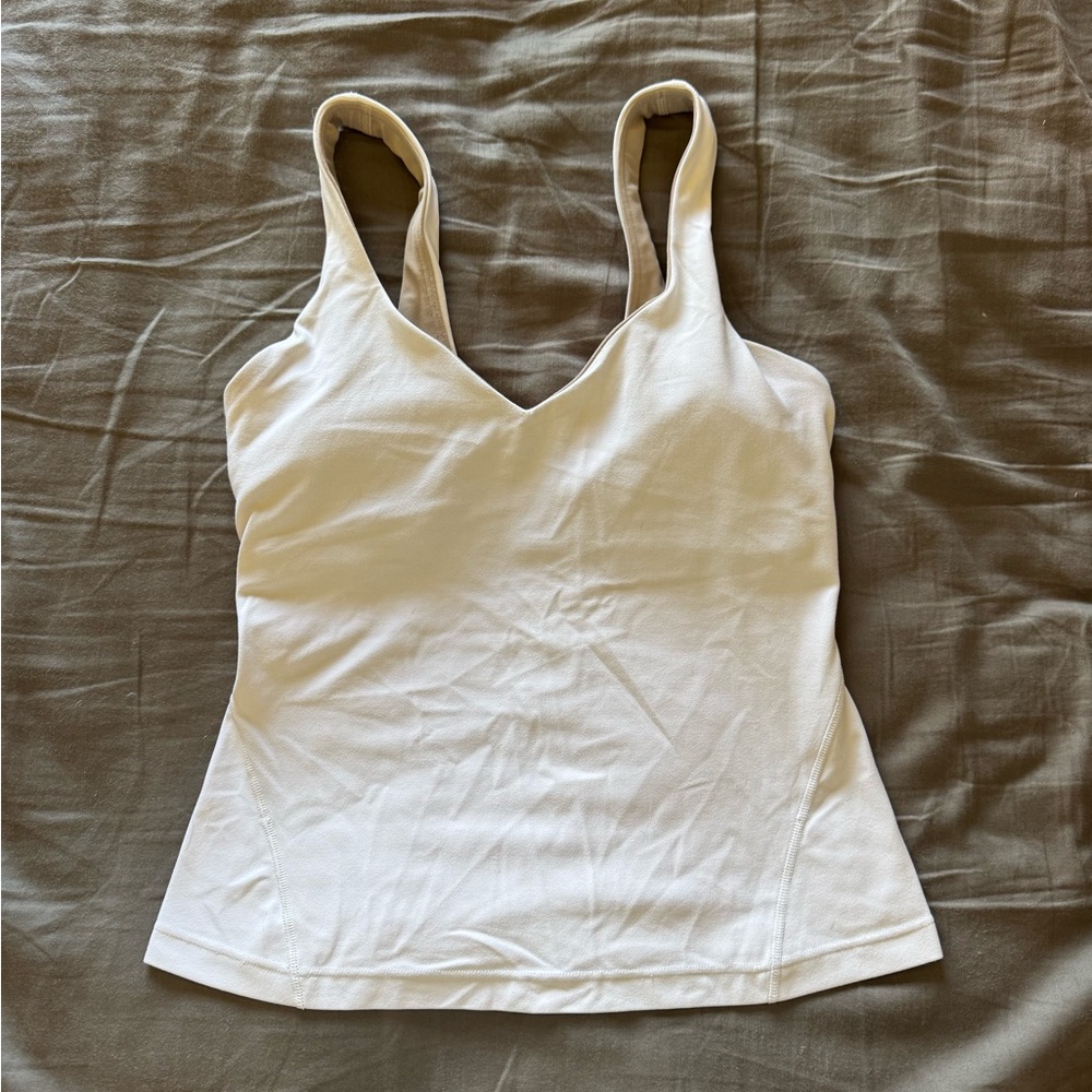 Lululemon Athletica White Tank Top